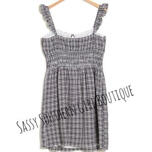 wayf gingham dress